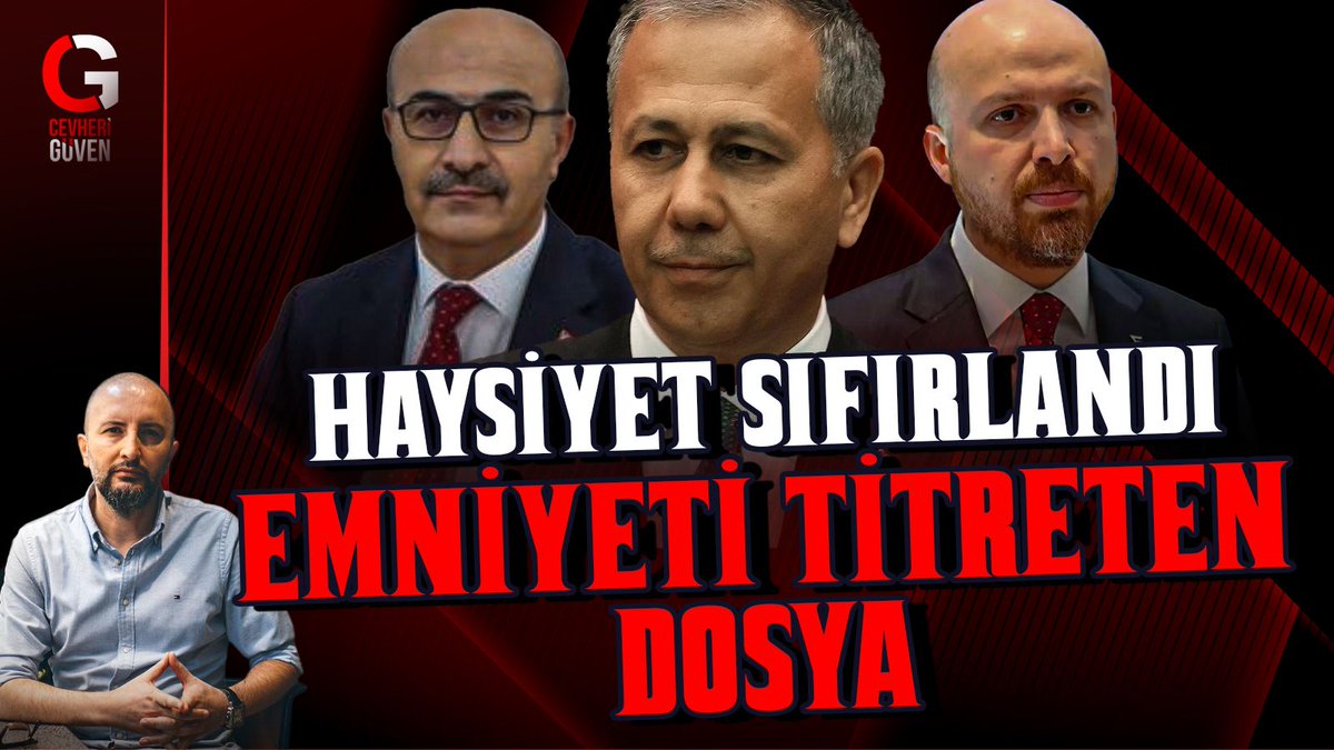 Ali Yerlikaya'nın herkesten gizlediği, Emniyette kimse ağzını açmasın diye herkese baskı kurulan dosyayı açıklıyorum. 
Eskiden paraları sıfırlıyorlardı, şimdi yanına haysiyeti de sıfırlamayı koydular. 
Bütün Emniyet Amirlerinin sustuğu, görmezden geldiği dosyada BİLAL var...