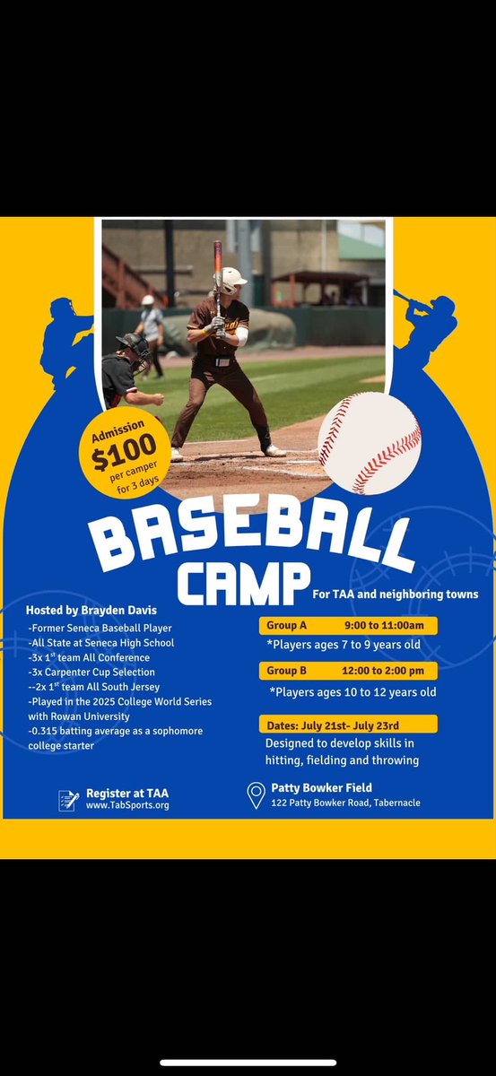 Brayden is a great mentor for these up and coming players. He has a lot of knowledge to offer and I wouldn’t miss out on an opportunity to work with him. Please consider singing your young ones up.