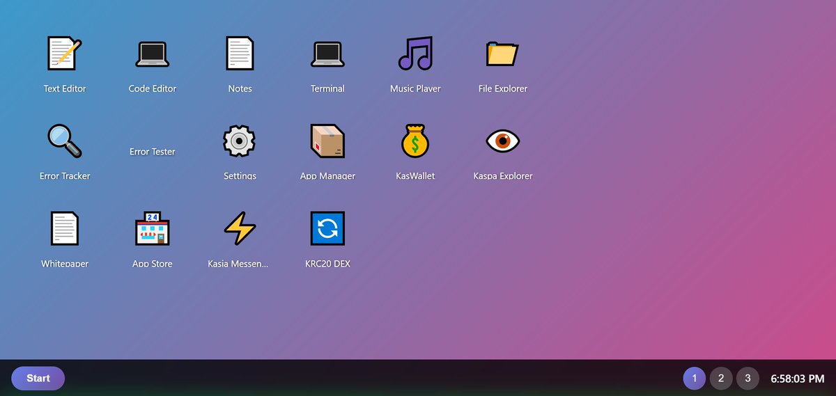 KaspaHub's tweet image. Exciting news! A fresh Kaspa community project just dropped on GitHub! #FOSS #WIP

KasOS is a browser-based operating system powered by Kaspa.
It&apos;s open-source, runs anywhere, and features an integrated wallet, built-in Web3 DApps, and a developer SDK.
x.com/RealDeokman21/…
