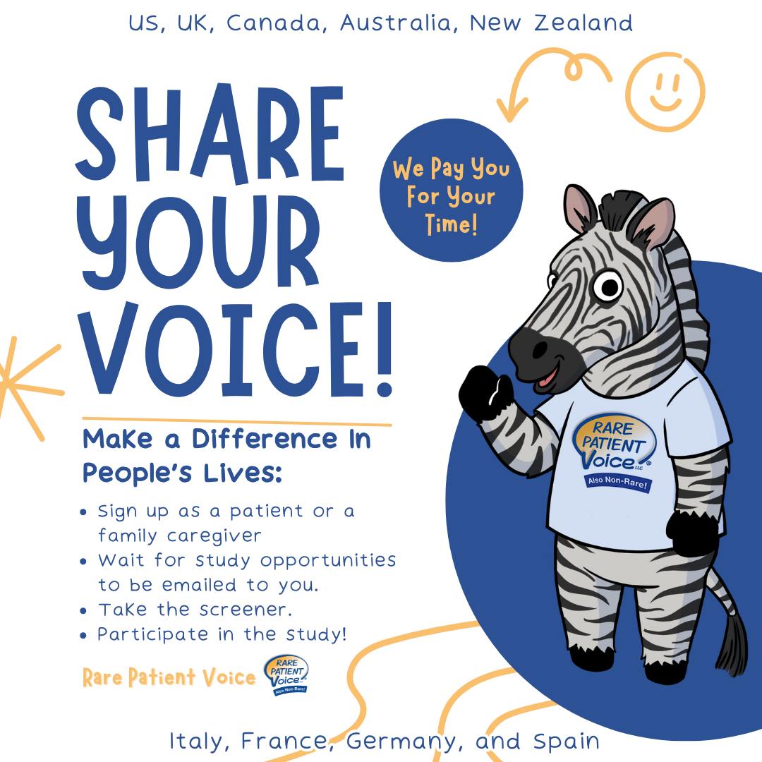 ausEE Inc. (@auseeorg) on Twitter photo Are you a patient or caregiver with something to say?
Make your voice heard by participating in paid surveys, interviews & online communities!
ausEE is a referral partner of <a href="/rarepatientvoic/">Rare Patient Voice</a> & will receive a $10 contribution for every person who signs up: rarepatientvoice.com/rp/auseeinc Are you a patient or caregiver with something to say?
Make your voice heard by participating in paid surveys, interviews & online communities!
ausEE is a referral partner of <a href="/rarepatientvoic/">Rare Patient Voice</a> & will receive a $10 contribution for every person who signs up: rarepatientvoice.com/rp/auseeinc