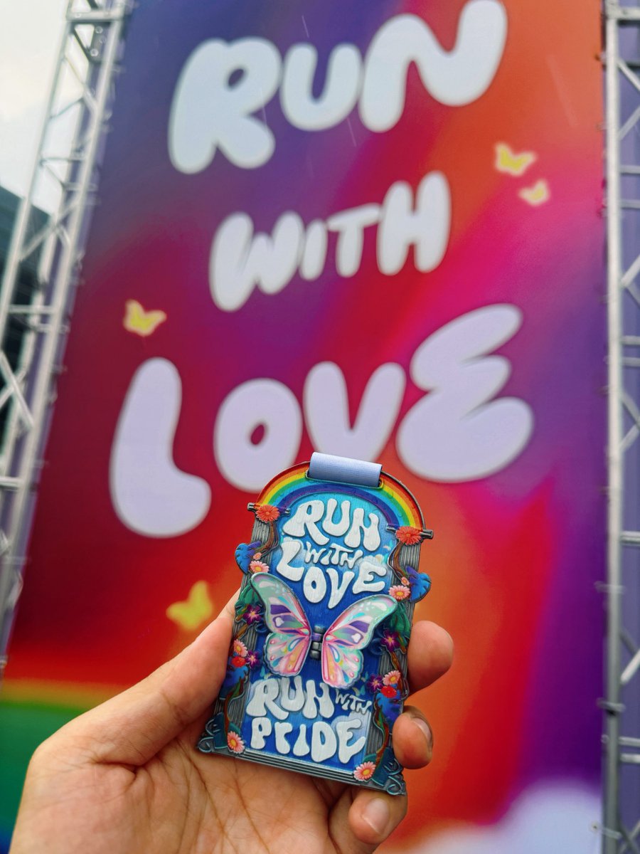 Ran with my love, for the love — of self, of each other, and of this colorful, fearless community.🏃‍♂️🏳️‍🌈

It wasn’t just a run, it was a reminder: we belong, we’re seen, we’re celebrated. 🌈
#PrideRun #LoveWins #LoveOutLoud #pridemonth #pride2025 #lgbt #funrun #gay #queer