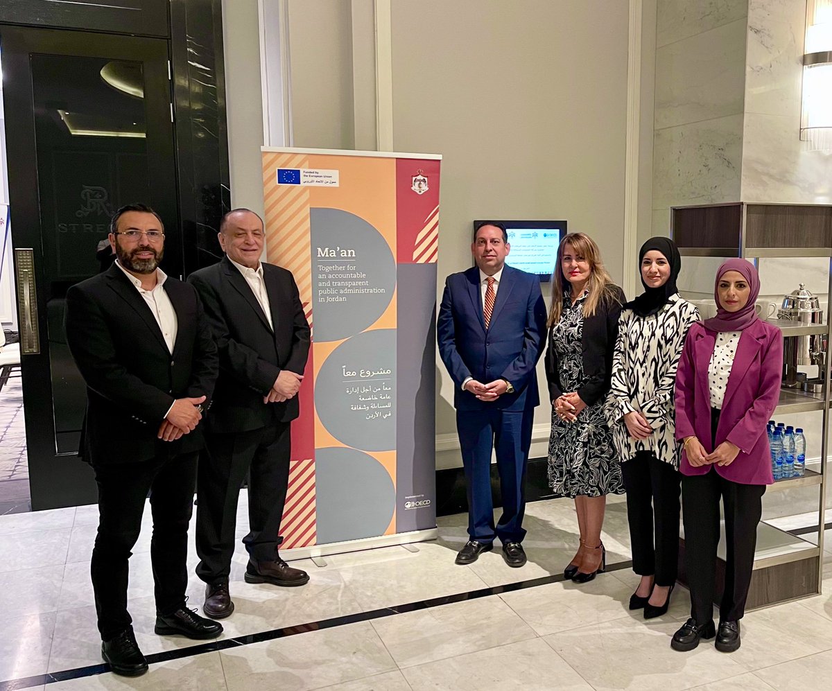 jotransparency's tweet image. At @MoPIC_Jordan workshop to evaluate the implementation of Jordan’s 5NAP (2021–2025) under @opengovpart, & to review the mechanism for proposing commitments for #6NAP (2025–2029).
A valuable space for engaging #CSOs & #NGOs in shaping the future of open government in Jordan.