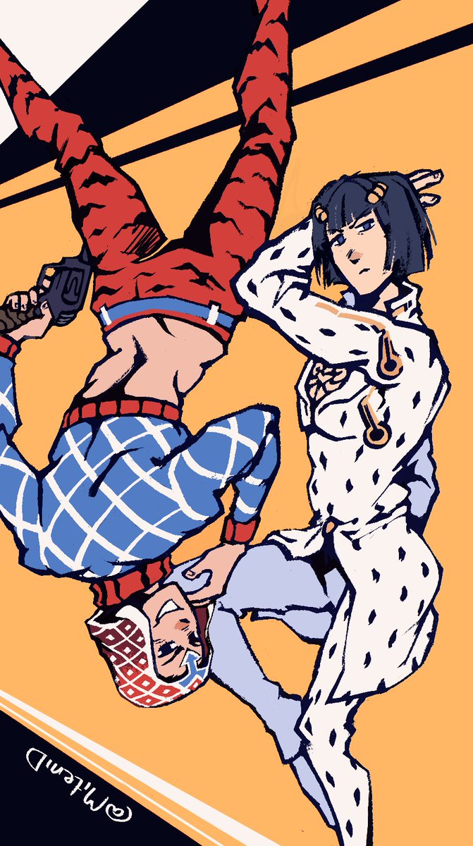 My friend and I finished watching season 5 and decided that I should draw our favs
#jjba