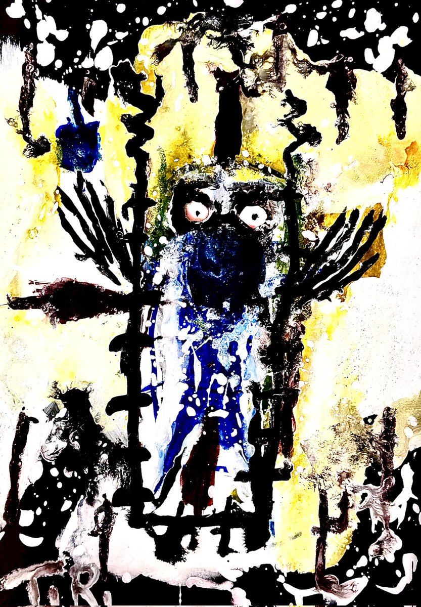 CAGED IN CAGE 
ink×paper 45cm ×40cm 
instragram.com/thomas.riesner1 
facebook.com/thomas.riesner… 
#thomasriesner #thomasriesneroutsiderart #darkoutsiderart #outsiderartglobal #outsiderart #artbrut #artist