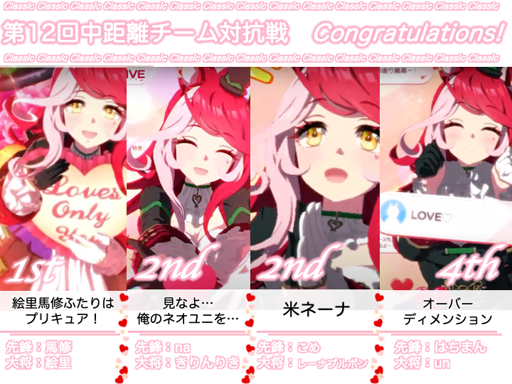 ウマ娘チーム対抗戦告知用 tweet media