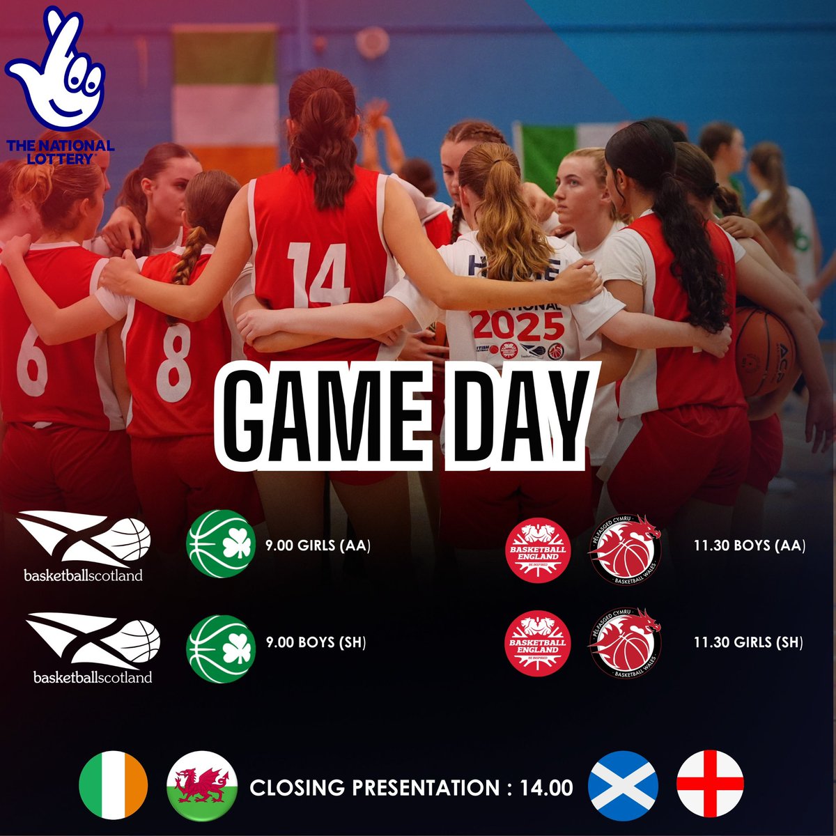 It’s Day ✌️ of the U17 Home Nations Invitational!
🔥 First tip-off at 9AM – don’t miss the action!
📺 Catch us live on YouTube 👉 youtube.com/@BasketballWal…
📊 Follow the play-by-play on FIBA 👉 …livestats.dcd.shared.geniussports.com/u/BBW/2659338/…
Let’s gooooo 🏀❤️ #HomeNationsInvitational #U17
