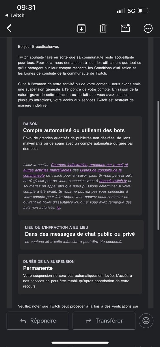 MPU_JonaS (@mpu_jonas) on Twitter photo Ça va pas de ban les gens pour rien <a href="/TwitchSupport/">Twitch Support</a> ? Et permaban en plus. Faites quelque chose pour régler ça parce que c'est totalement injustifié.
Rendez notre <a href="/Brouettealenver/">Brouette Vstreameuse 🏴☠️</a> qui est toute retournée là ! Ça va pas de ban les gens pour rien <a href="/TwitchSupport/">Twitch Support</a> ? Et permaban en plus. Faites quelque chose pour régler ça parce que c'est totalement injustifié.
Rendez notre <a href="/Brouettealenver/">Brouette Vstreameuse 🏴☠️</a> qui est toute retournée là !