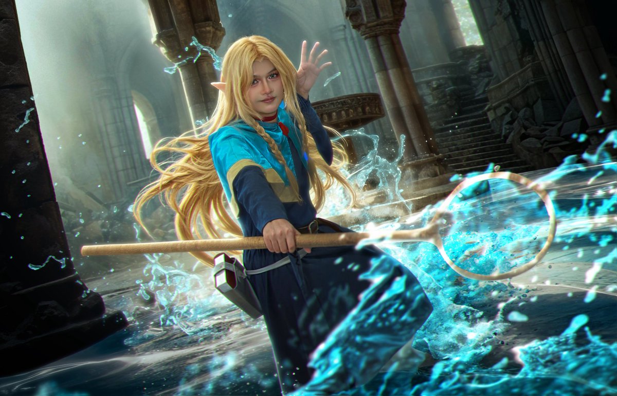 xKuroUsagix45's tweet image. “ I don&apos;t want it! I&apos;m sick and tired of eating monsters! ”  🍖🍲
    “ 無理無理絶対無理！モンスターを食べてありえない ” 🥹✨

character ( キャラクター ) : Marcille Donato ( マルシル ドナトー ) 🧝‍♀️ 
#dungeonmeshi #marcilledonato #DungeonMeshiCosplay #cosplayer #cosplayth #Cosplay