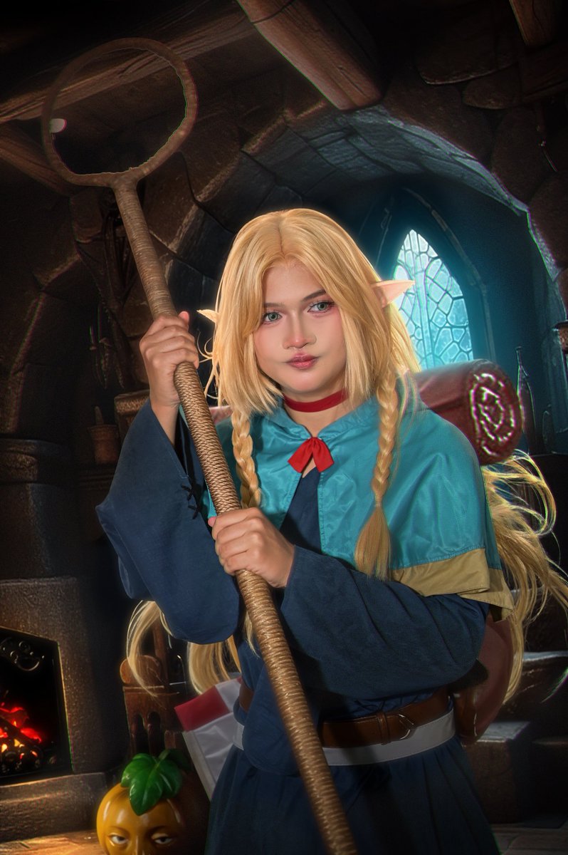 xKuroUsagix45's tweet image. “ I don&apos;t want it! I&apos;m sick and tired of eating monsters! ”  🍖🍲
    “ 無理無理絶対無理！モンスターを食べてありえない ” 🥹✨

character ( キャラクター ) : Marcille Donato ( マルシル ドナトー ) 🧝‍♀️ 
#dungeonmeshi #marcilledonato #DungeonMeshiCosplay #cosplayer #cosplayth #Cosplay