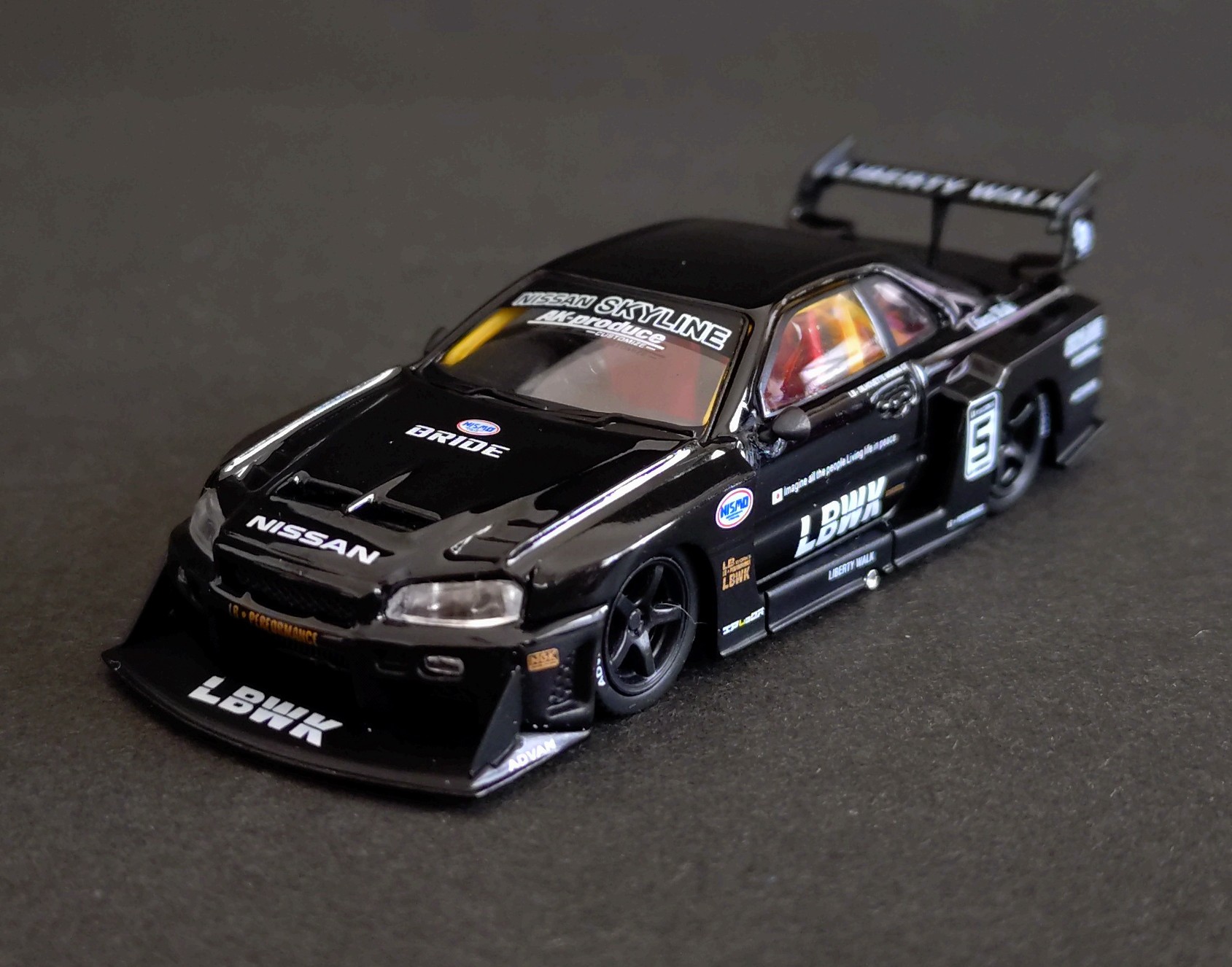 164 R34 ER34 GTR リバティウォーク LBWK SW 1/64 日産 R34 ER34