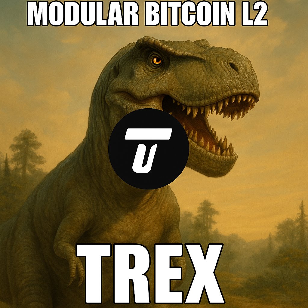 ChainWarDennnN's tweet image. **"Not your average dino... this one's modular and secured by Bitcoin. 🦖⚡️
TREX isn't just roaring, it's rebuilding L2s from the chain up.
→ Modular
→ Bitcoin-secured
→ Built different

#TREX #ModularL2 #BitcoinLayer2 @TREX_chain"**