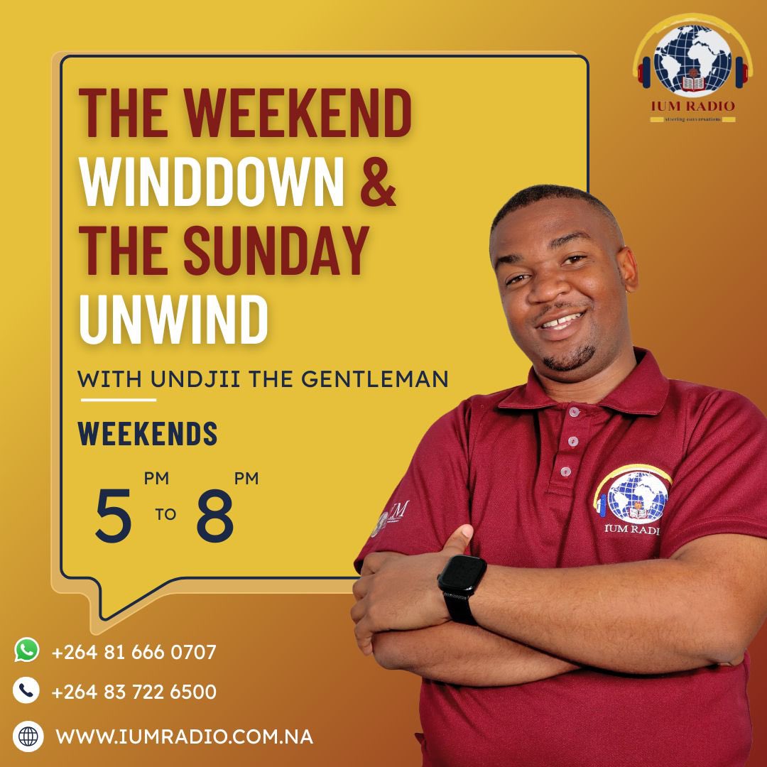ium_radio's tweet image. Undji – The Gentleman of the Airwaves
Smooth talk, soulful tunes Undji’s your evening escape 🎙️✨
#TouchDown #WeekendWindDown #SundayUnwind #IUMRadio