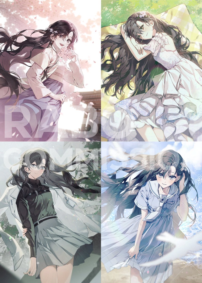 한 분께서 감사하게도 여러 장을 신청해주셔서...! 작업물을 모아서 올려봅니다 🥰❤️ 신청 감사합니다!