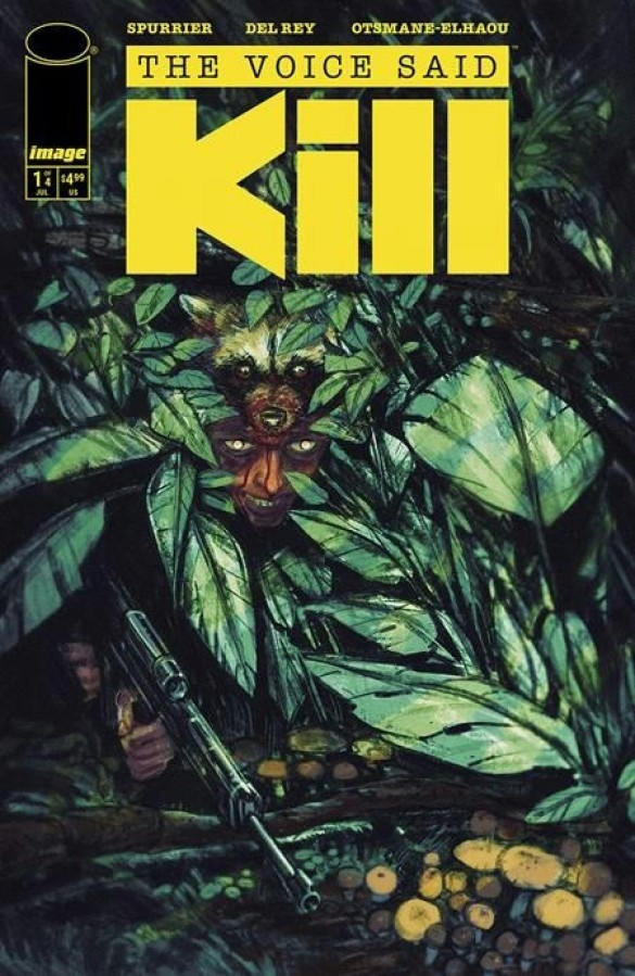 AlexPaknadel's tweet photo. Tomorrow is the FOC for THE VOICE SAID KILL, the sweaty new swamp noir from @VDelRey and
@sispurrier. 
"Coen-esque" doesn't really do this joint justice as it's incontrovertibly its own animal, but it certainly draws from the same dirty magical realist well. Wonderful stuff. https://t.co/ggz2W4SN0f
