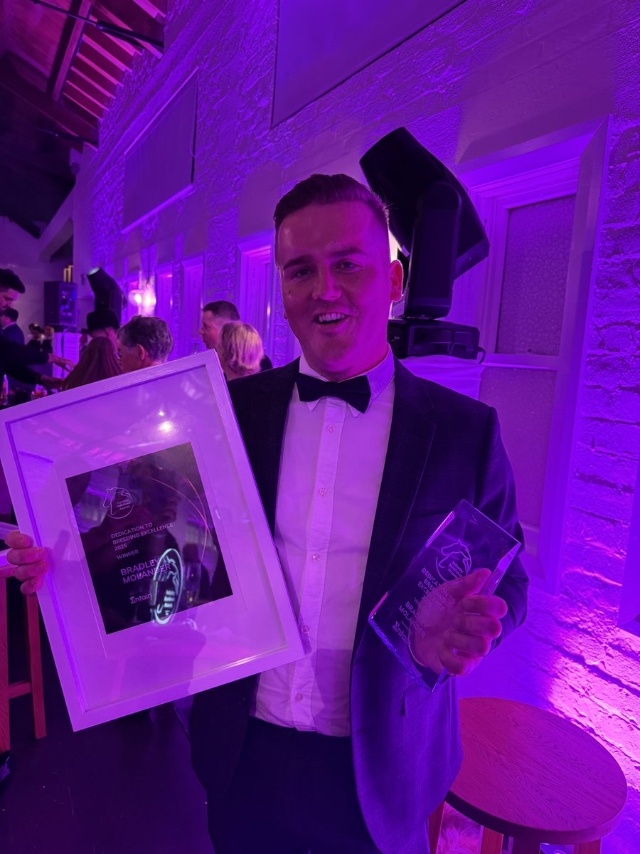 Congratulations to Bradley Molander, Wentwood’s Yearling Manager on winning the Excellence to Breeding at the Entain Awards night