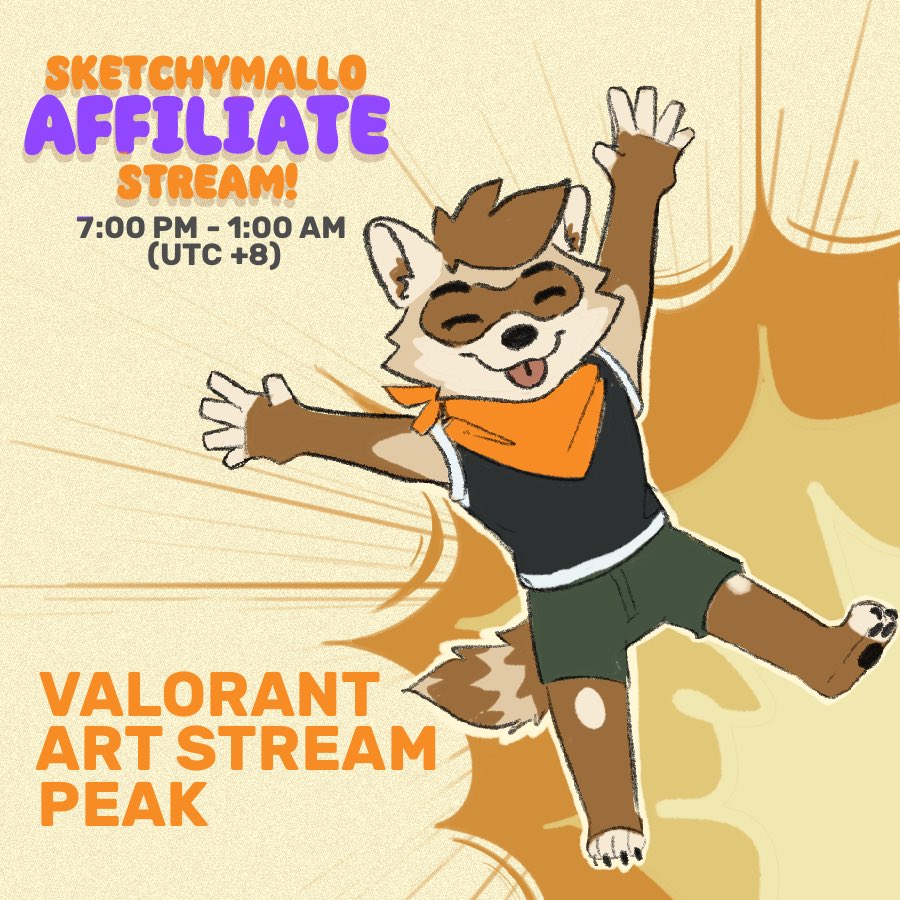 SketchyMallo's tweet image. 🔸🟣Nyahoo!! I will be streaming for 6 hours later for my affiliation! 🟣🔸
You can follow me at twitch.tv/sketchymallo to watch or even join the game! See ya!