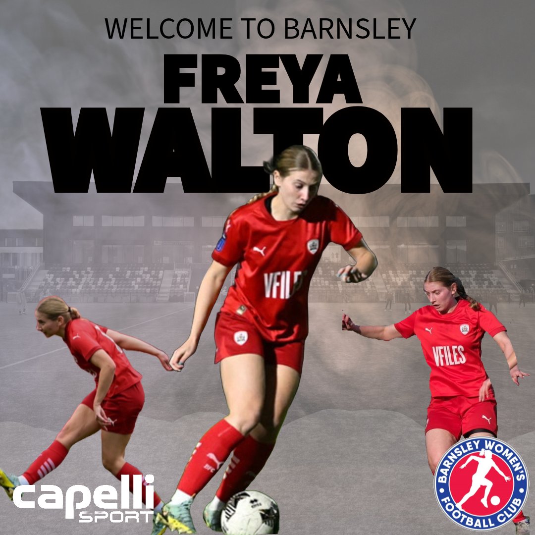 Barnsley Women’s Football Club (@barnsleywfc) on Twitter photo Freya Walton joins the Reds
We are delighted to announce that <a href="/FreyaWalton08/">Freya Walton</a> has committed to the Reds ahead of next season.
Freya joins us with great Tier 4 experience, having recently been at Barnsley FC Women in Division One North.
Prior to this she was at Halifax having Freya Walton joins the Reds
We are delighted to announce that <a href="/FreyaWalton08/">Freya Walton</a> has committed to the Reds ahead of next season.
Freya joins us with great Tier 4 experience, having recently been at Barnsley FC Women in Division One North.
Prior to this she was at Halifax having