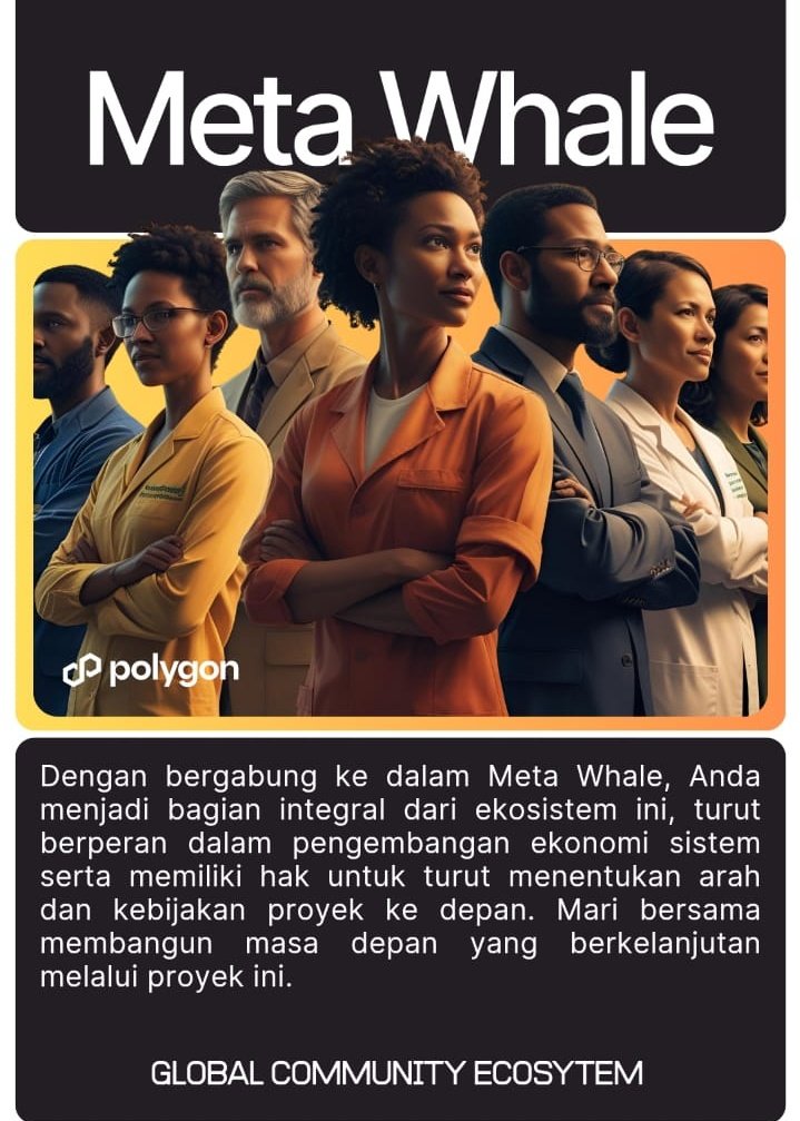 KurniawanAgusdi's tweet photo. 🚀 Meta Whale bukan sekadar beli aset—ini gerbang ke 🌐 ekosistem masa depan!
📊 Ikut ambil peran, bukan cuma jadi penonton.
🤝 Transparan, terdesentralisasi, & tumbuh bareng komunitas.
#MetaWhale #DeFiIndonesia #Web3Education #TumbuhBersama https://t.co/yOwHDeFRho