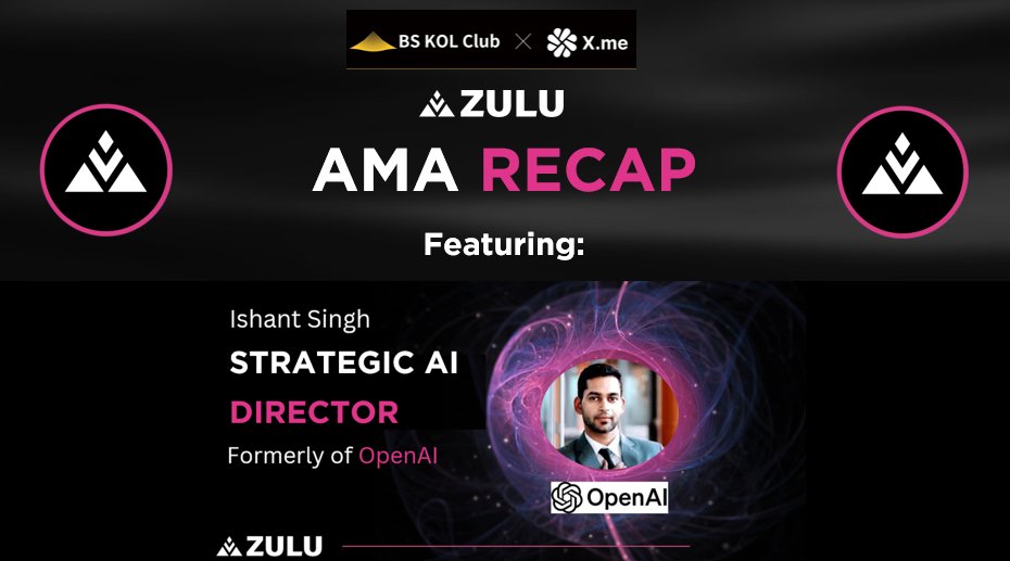 Missed the insightful $ZULU AMA with <a href="/BSKolClub/">BS Kol Club</a> featuring our very own <a href="/ishant_Ai/">Ishant Singh</a>? ⏫
Don't worry. We got you covered.  97K+ people have checked it out so far!
The recap is here:
x.com/i/spaces/1lPJq…