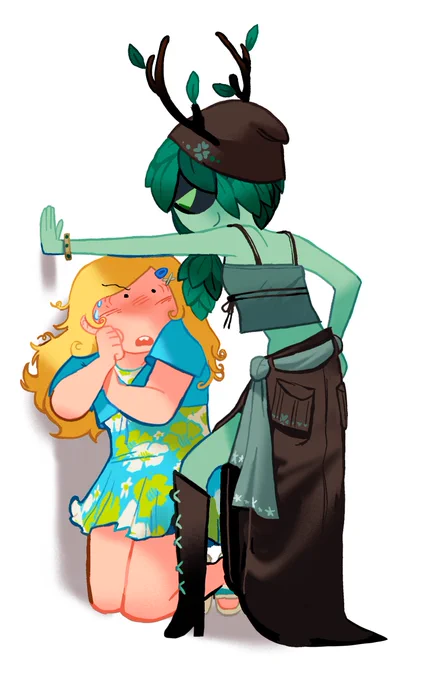 look at these precious holy Fionntress arts comms by @ zegaldubu