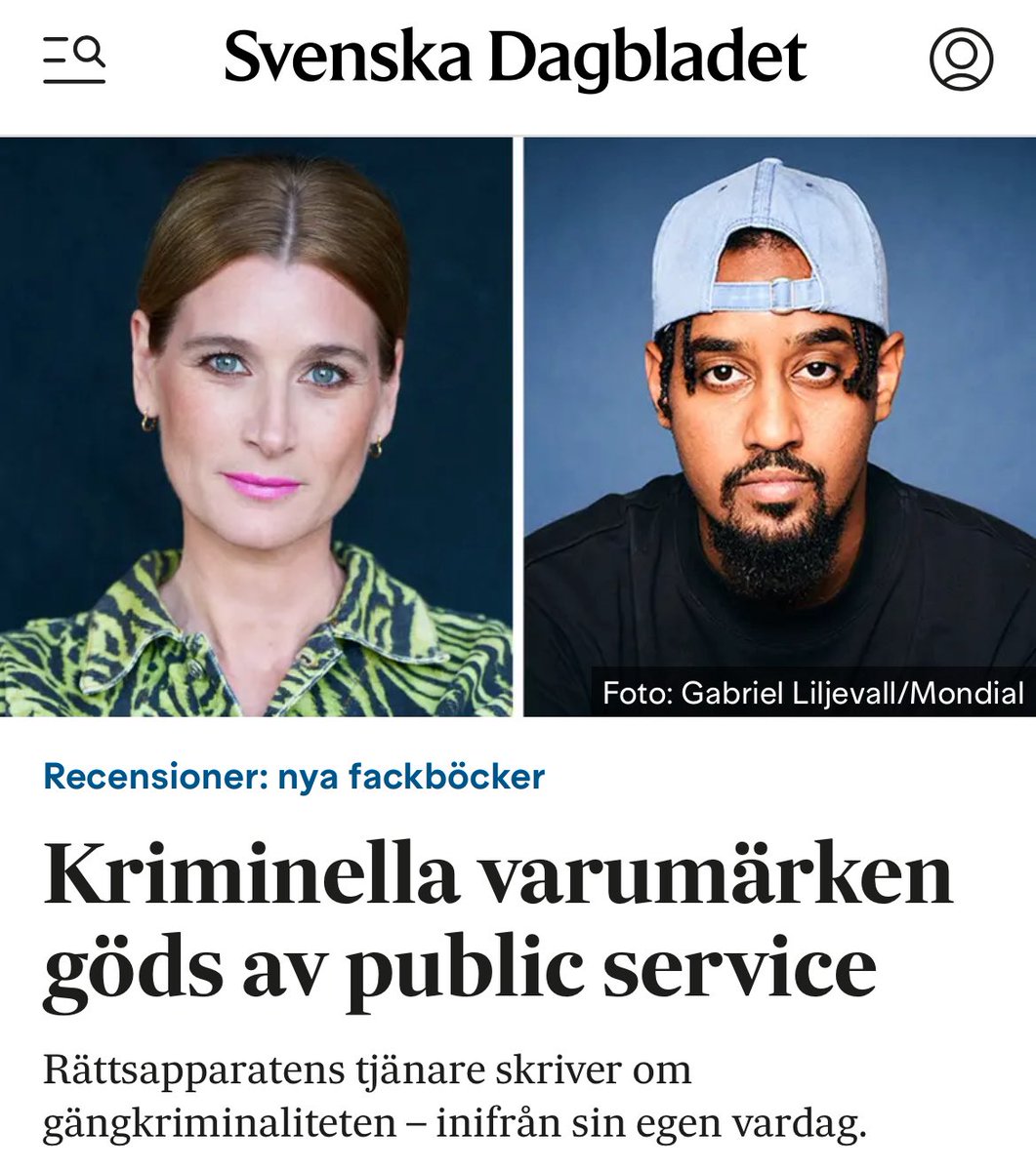 Kriminella varumärken göds av public service

Recension av åklagaren Lisa dos Santos nya bok ”Gängens hus. Min rapport från våldsvågen”:

”Lisa dos Santos är en folkbildare som hittills oförtröttligt kritiserar de för­hållningssätt och de strukturer som hon anser göder