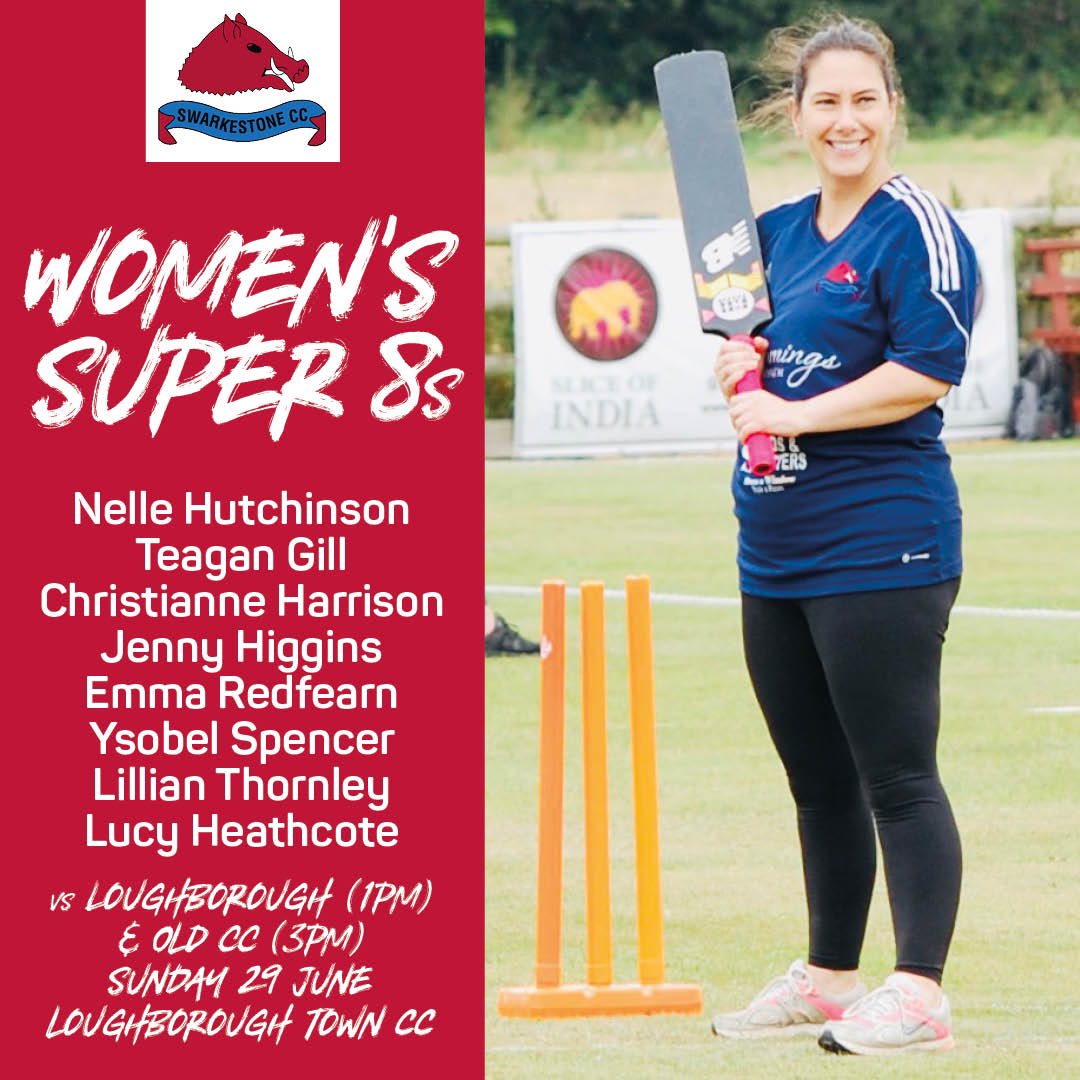 Swarkestone Cricket Club (@swarkestonecc) on Twitter photo Two <a href="/EastMidsWCL/">EM Womens Cricket League</a> Super 8s games for our ladies this afternoon as they take on hosts Loughborough Town at 1pm and Old CC at 3pm 🏏
Here’s your #SwarkyBoars🐗 team Two <a href="/EastMidsWCL/">EM Womens Cricket League</a> Super 8s games for our ladies this afternoon as they take on hosts Loughborough Town at 1pm and Old CC at 3pm 🏏
Here’s your #SwarkyBoars🐗 team