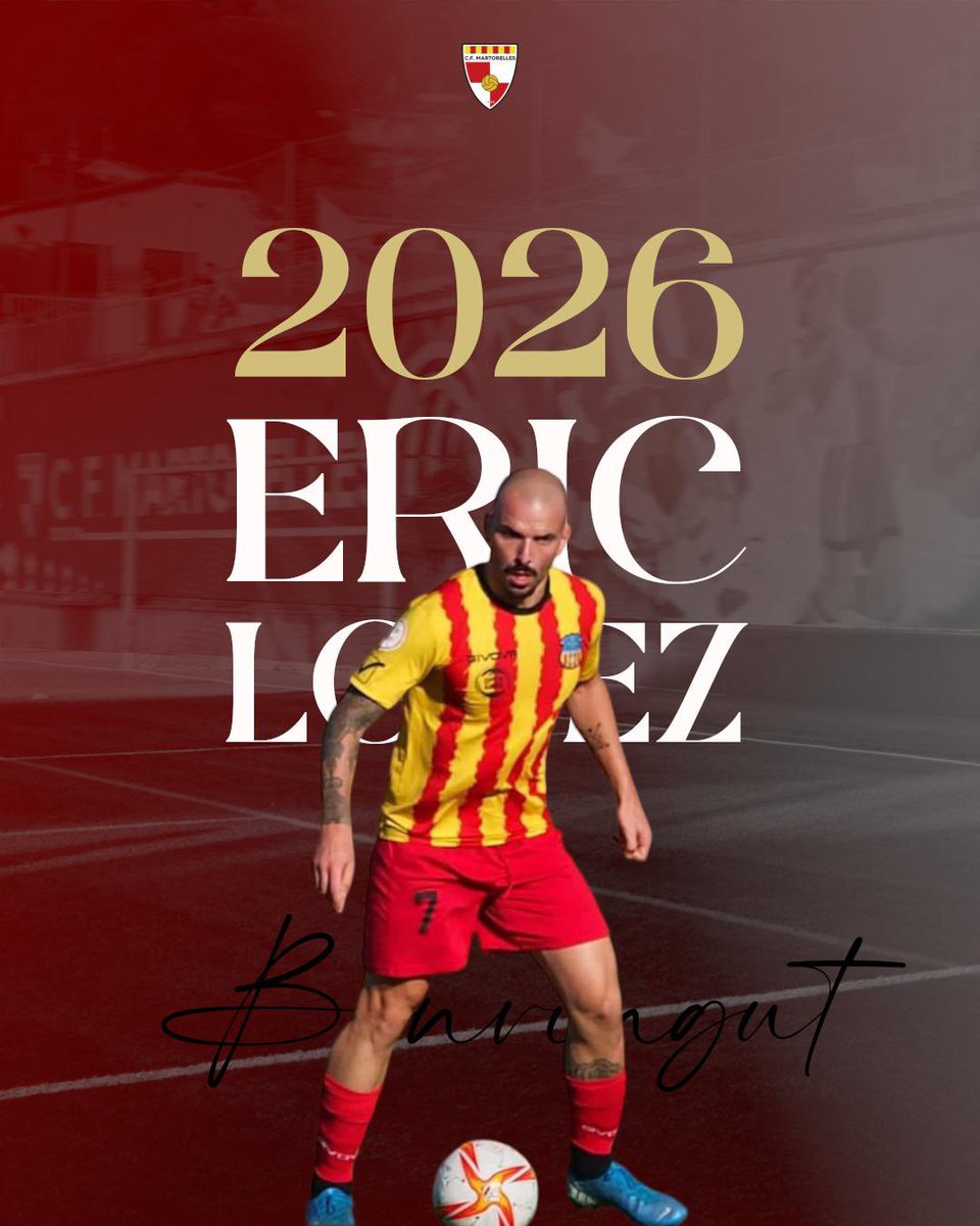 CF Martorelles (@cfmartorelles) on Twitter photo ✍️  Eric López nou jugador del Martorelles.
Amb passat a Europa, Sant Andreu i Villareal entre altres, Eric se suma al nostre atac, gols i perill assegurat amb la seva presència a l’àrea rival.
Sort i éxits ! 🔴⚪️ ✍️  Eric López nou jugador del Martorelles.
Amb passat a Europa, Sant Andreu i Villareal entre altres, Eric se suma al nostre atac, gols i perill assegurat amb la seva presència a l’àrea rival.
Sort i éxits ! 🔴⚪️