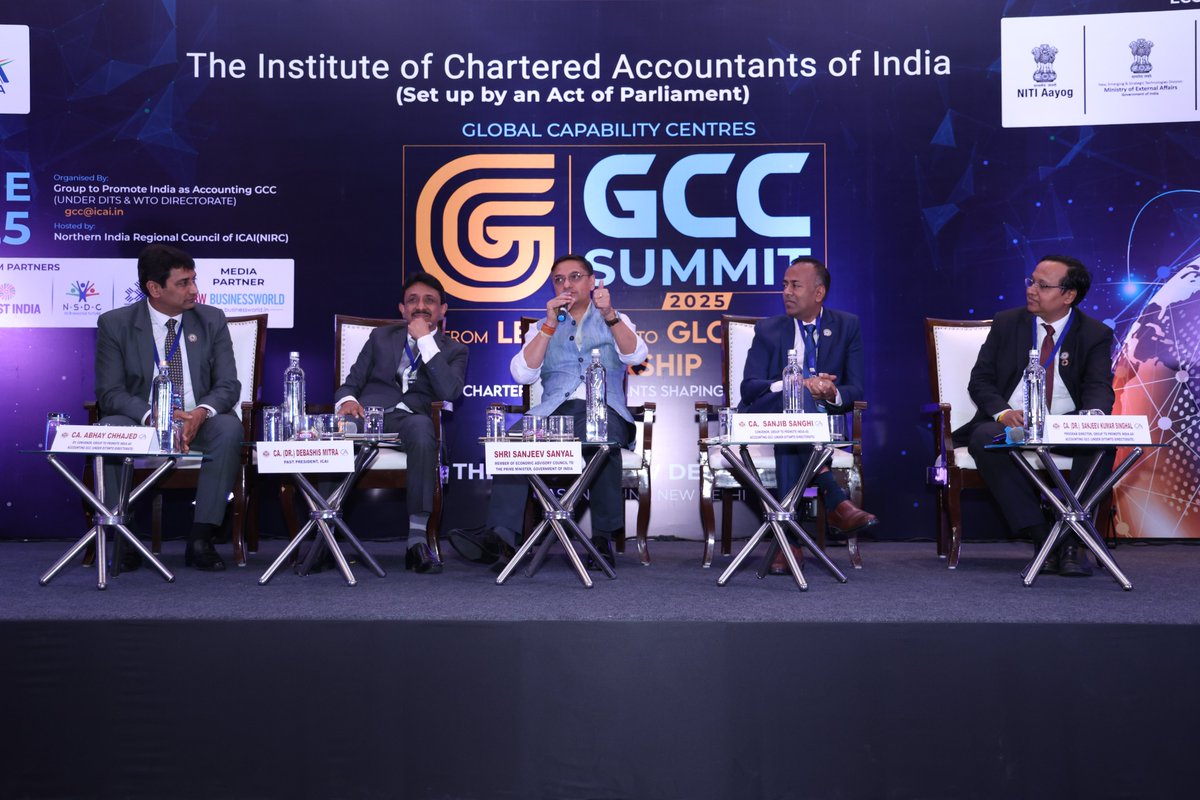 Sharing the dais with Mr. Sanjeev Sanyal, Member, Economic Advisory Council to the Prime Minister at the Grand Hotel, New Delhi was a pleasure. The presence of the President, Vice President and other Council Members of ICAI was an icing on the cake.