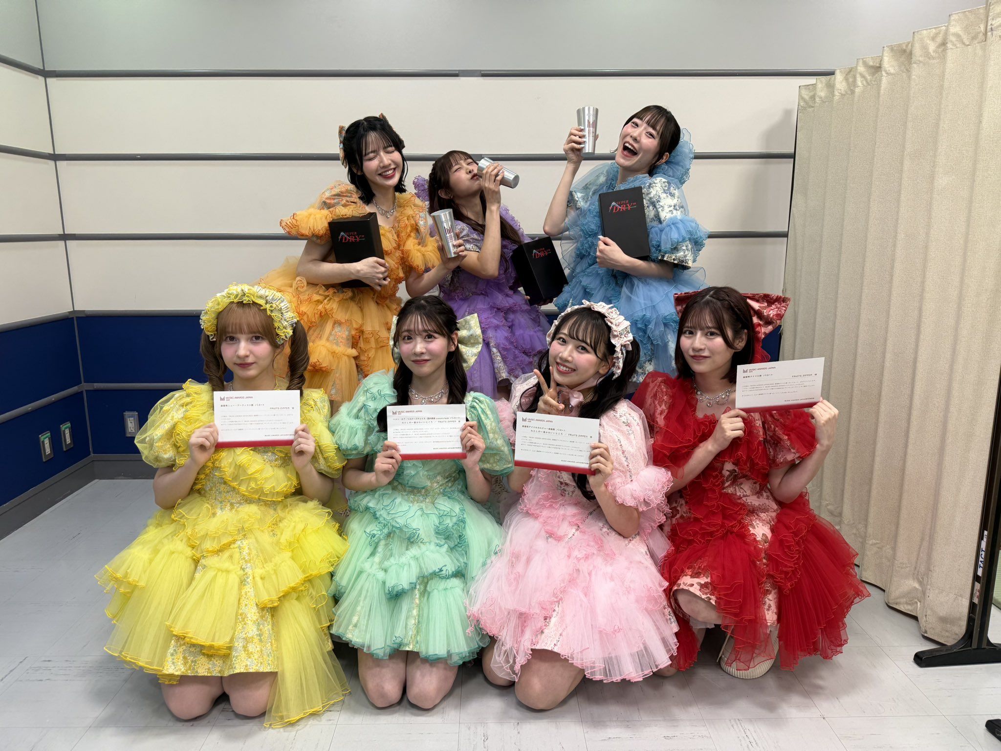 フルーツジッパー 黒 ユニフォームfruits zipper 3周年 フルーツ