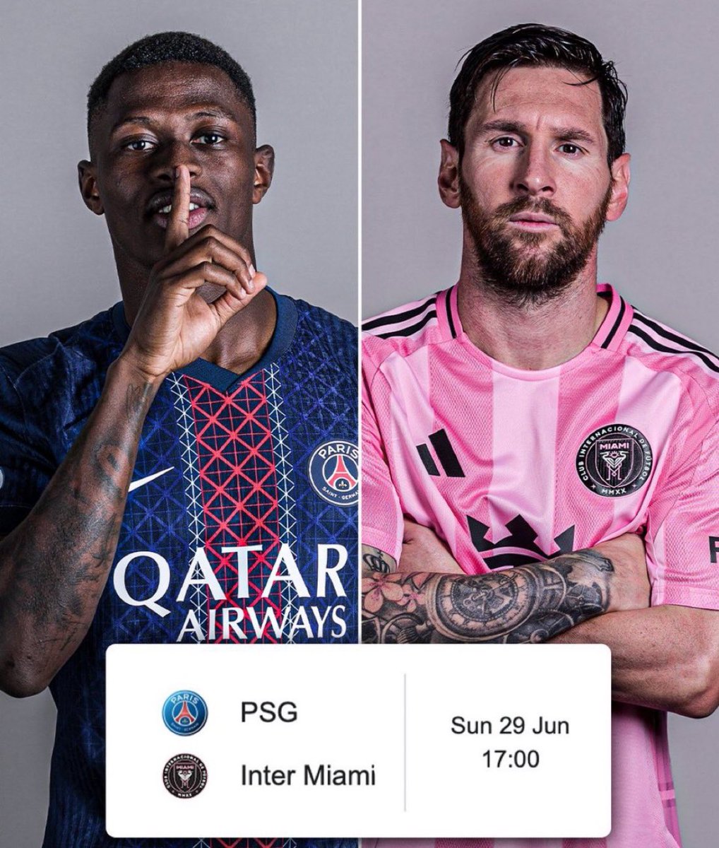Banter9ja FC (@banternaija) on Twitter photo PREDICTION🚨PREDICTION⚽️
Think you know how PSG vs Inter Miami will play out? Here’s your chance to prove it.
Drop your final score #prediction in the comments for a chance to win N5,000.00
Repost & follow <a href="/BanterNaija/">Banter9ja FC</a>. Tag 3 accts. #psg #intermiami. #fifaworldclubcup PREDICTION🚨PREDICTION⚽️
Think you know how PSG vs Inter Miami will play out? Here’s your chance to prove it.
Drop your final score #prediction in the comments for a chance to win N5,000.00
Repost & follow <a href="/BanterNaija/">Banter9ja FC</a>. Tag 3 accts. #psg #intermiami. #fifaworldclubcup