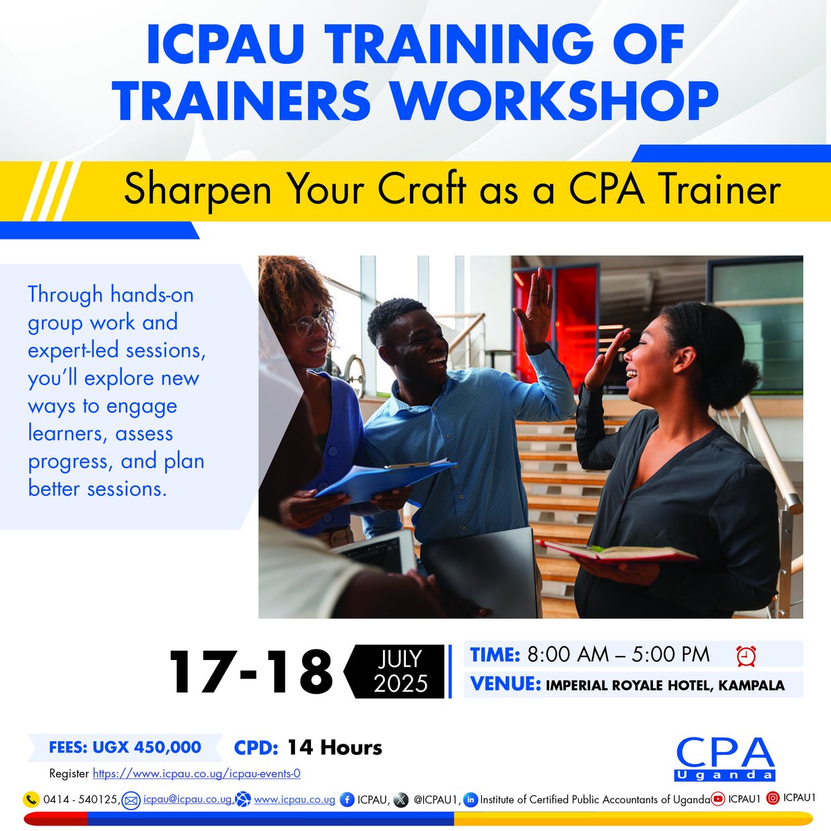 Behind every successful accountant is a skilled trainer.

If you teach CPA, CTA, or ATD, this workshop is for you. Refine your approach, update your methods, and connect with fellow educators.

This is your opportunity to enhance your value as a tutor and support the next