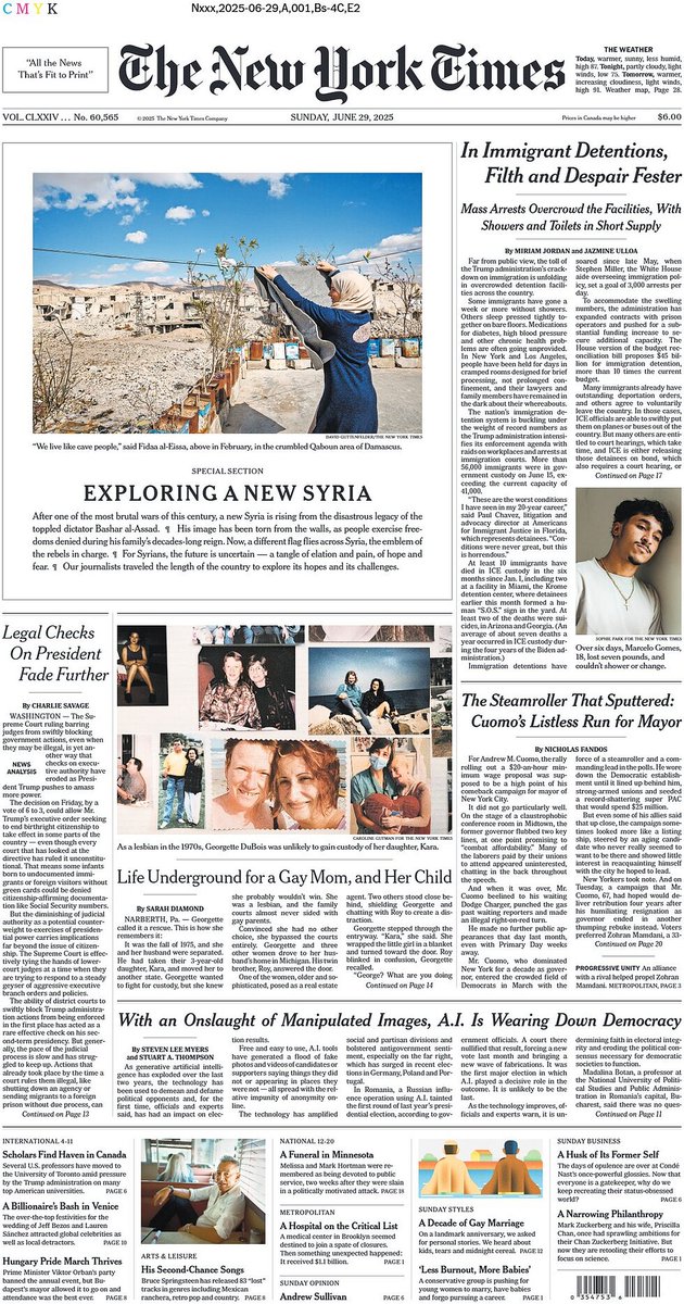 🇺🇸 In Immigrant Detentions, Filth And Despair Fester

▫Mass immigration arrests have led to overcrowding in detention facilities, with reports of unsanitary and inhumane conditions
▫<a href="/mirjordan/">Miriam Jordan</a> <a href="/jazmineulloa/">Jazmine Ulloa</a>
▫is.gd/tRjhHa

#frontpagestoday #USA <a href="/nytimes/">The New York Times</a>