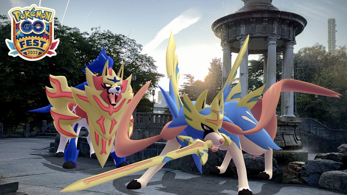 Pokémon GO Fest 2025：GLOBAL
〜 See you again! 〜

pokemon:ザシアン／ザマゼンタ

#ARofTheDay
#GOsnapshot
#PokemonGOFest2025