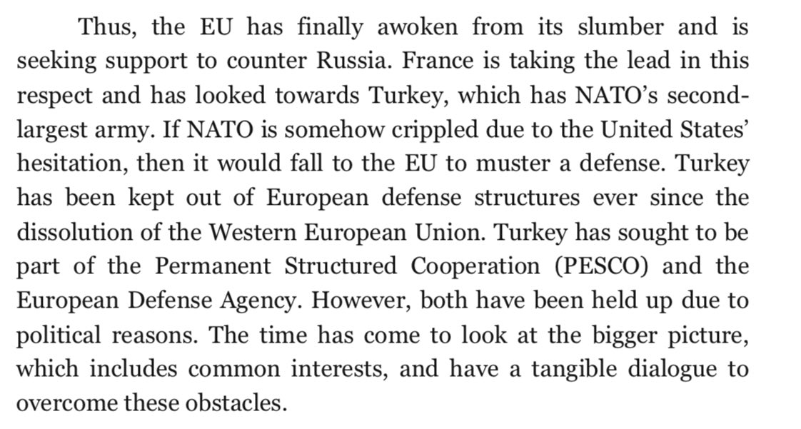 I have been a long-time proponent of closer 🇪🇺🇫🇷🇹🇷 European cooperation, especially since the 2014 Crimea invasion, Trump Presidency I and - most obviously - since Russia’s invasion of Ukraine 🇺🇦. 

Now the time appears more right than ever due to shifting alliance-structures and