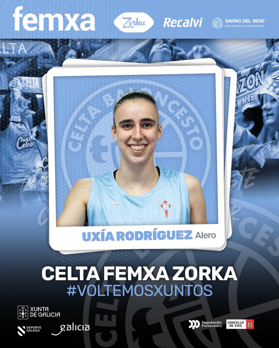 Celtabaloncesto's tweet image. UXÍA RODRÍGUEZ. ✍🏻

Audacia, desparpajo e identidad celeste 🩵

Uxía, perla de nuestra cantera, da el salto al primer equipo para competir en #LFChallenge.

🔝 Alero con carácter, valiente y mucha ambición por seguir creciendo.

Ha llegado el momento de hacer historia. 💫