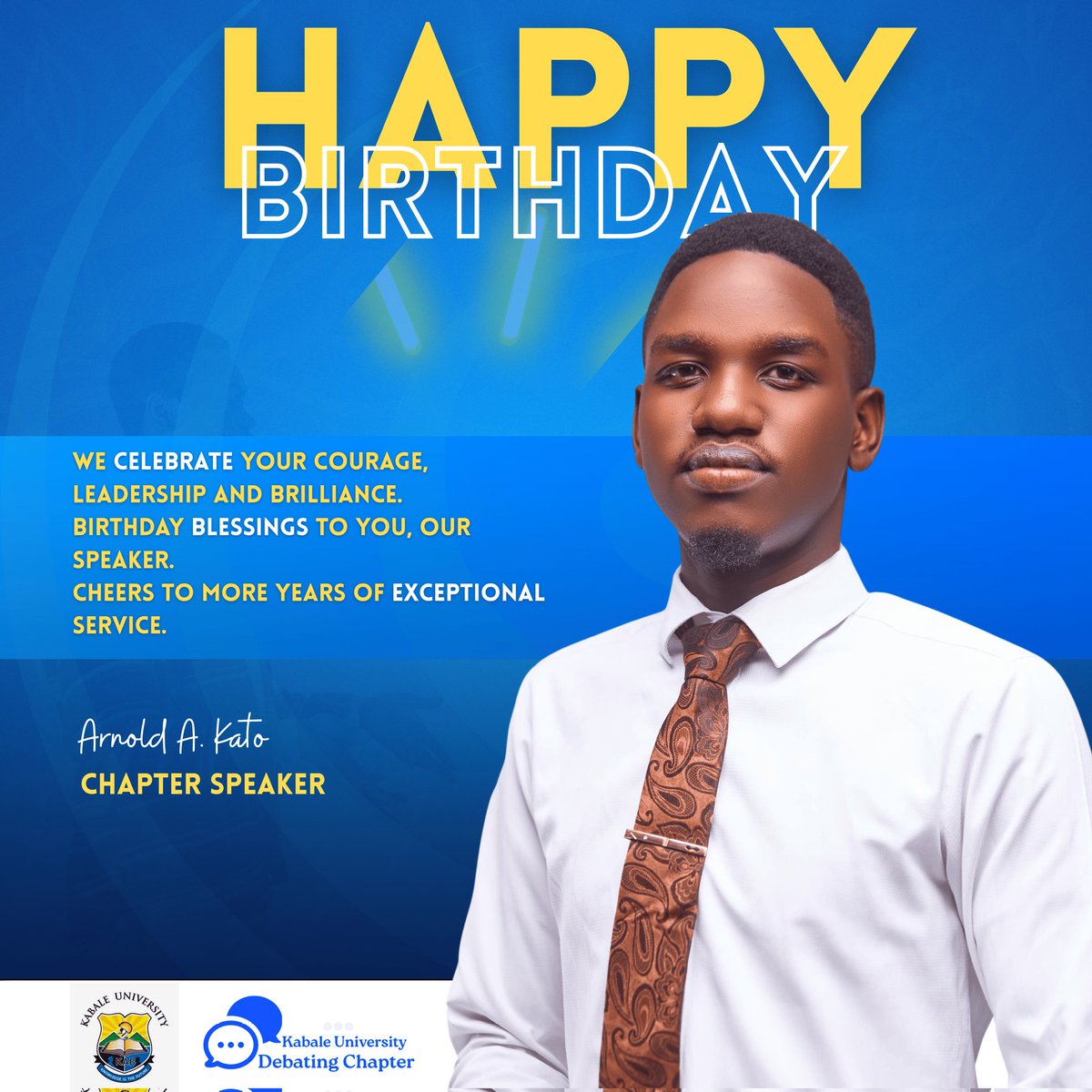 Happy Birthday to our Chapter Speaker <a href="/AAtugabirwe/">Arnold Kato Atugabirwe</a> 
To more years of services 🍻