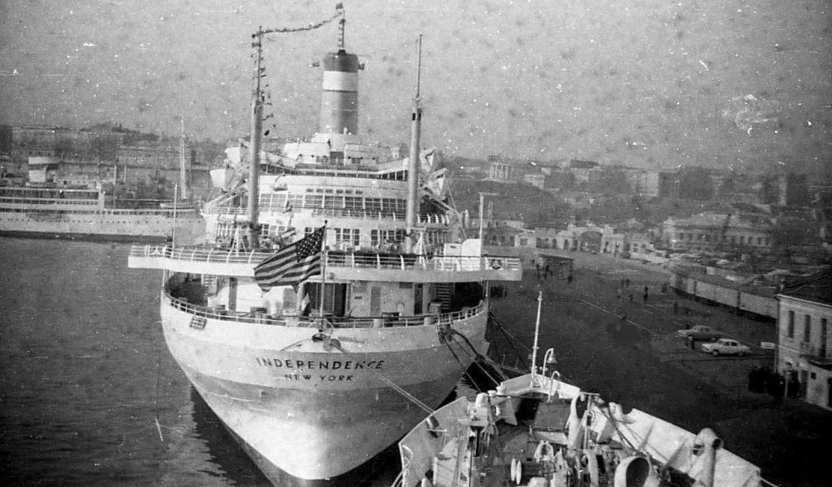 Old Shipping Lines (@oldshippingline) on Twitter photo A stern photograph of the American vessel SS Independence in the port of Odesa, Ukraine.
<a href="/beyond_breakers/">Beyond the Breakers Podcast</a> <a href="/YourselfReview/">Review It Yourself Podcast</a>
#vintage #history #oldtimes #oldliner #oldvessel #oldship #oldtime #oceanlinner #ocean #oceanvessel #oceanship A stern photograph of the American vessel SS Independence in the port of Odesa, Ukraine.
<a href="/beyond_breakers/">Beyond the Breakers Podcast</a> <a href="/YourselfReview/">Review It Yourself Podcast</a>
#vintage #history #oldtimes #oldliner #oldvessel #oldship #oldtime #oceanlinner #ocean #oceanvessel #oceanship