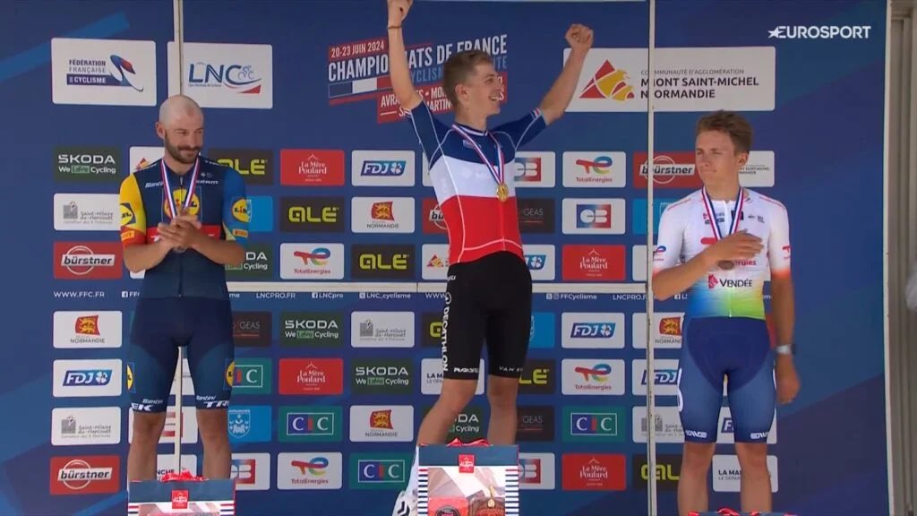 Antoine Besson (@antoine_besson) on Twitter photo Jour de Championnat de France 🇫🇷
L’un des TRÈS grands moments de la saison à suivre dès 13h45 sur <a href="/Eurosport_FR/">Eurosport France</a> <a href="/StreamMaxFrance/">rigbeee</a>
Grand dispositif pour ce France en Vendée avec <a href="/LPFrileux/">Louis-Pierre Frileux</a> <a href="/JackyDurand/">Jacky Durand</a> <a href="/jeremysahakian/">Jérémy Sahakian</a> <a href="/CordonRagot/">Audrey CORDON-RAGOT</a> <a href="/DavidMoncoutie/">David Moncoutié</a> 😍
#LesRP Jour de Championnat de France 🇫🇷
L’un des TRÈS grands moments de la saison à suivre dès 13h45 sur <a href="/Eurosport_FR/">Eurosport France</a> <a href="/StreamMaxFrance/">rigbeee</a>
Grand dispositif pour ce France en Vendée avec <a href="/LPFrileux/">Louis-Pierre Frileux</a> <a href="/JackyDurand/">Jacky Durand</a> <a href="/jeremysahakian/">Jérémy Sahakian</a> <a href="/CordonRagot/">Audrey CORDON-RAGOT</a> <a href="/DavidMoncoutie/">David Moncoutié</a> 😍
#LesRP