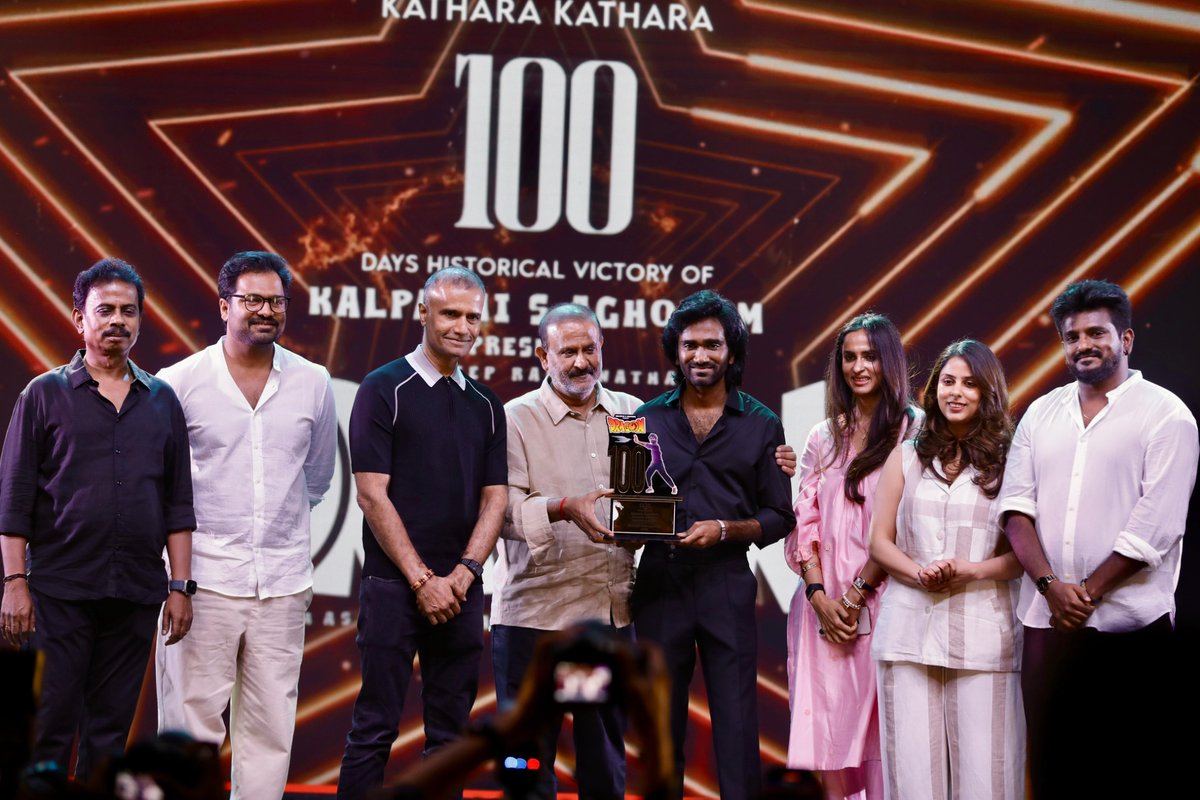 Ags_production's tweet image. Dragon @pradeeponelife at the #Historic100DaysOfDragon 🔥
@Dir_Ashwath @leon_james @anupamahere @11Lohar
#KalpathiSAghoram #KalpathiSGanesh #KalpathiSSuresh @archanakalpathi @aishkalpathi @Ags_production
