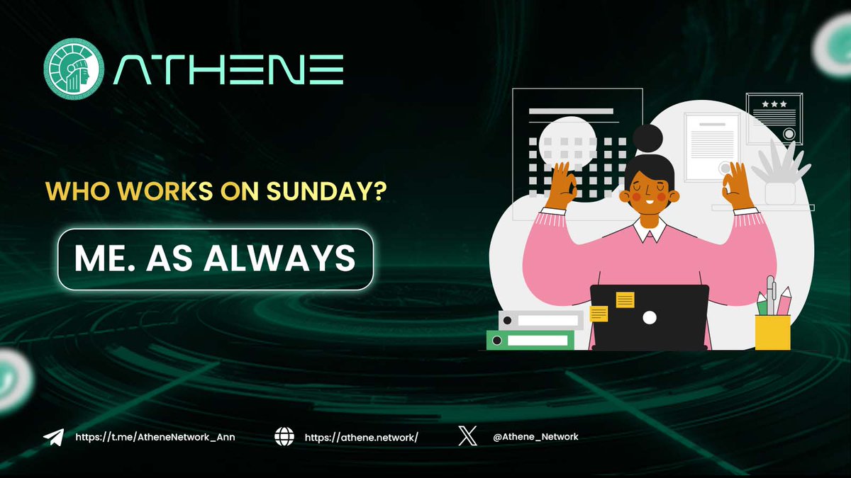 📞 Who works on Sunday?

☕️ While some are stuck in weekend shifts or stressing about Monday, ATN stakers are cruising through Sunday - no stress, just passive gains. 

Because at Athene Network, your tokens aren’t just assets - they’re your income stream.

👉 Let your Sunday be