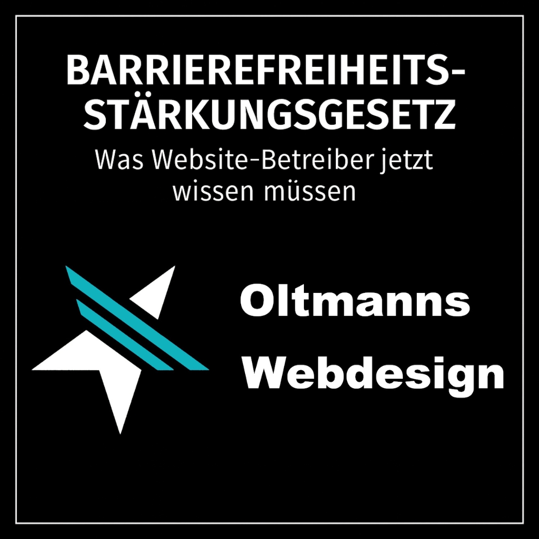 oltmanns's tweet photo. 🚨 Seit dem 28. Juni 2025 ist Barrierefreiheit für viele Websites Pflicht! Was das #BFSG für Unternehmen bedeutet – und wie barrierefreies #Webdesign mit #WordPress &amp; #GeneratePress funktioniert, erklären wir im Blog:
👉 https://t.co/83iyrgSXKl
#Barrierefreiheit #WCAG https://t.co/jcRMjMyl57