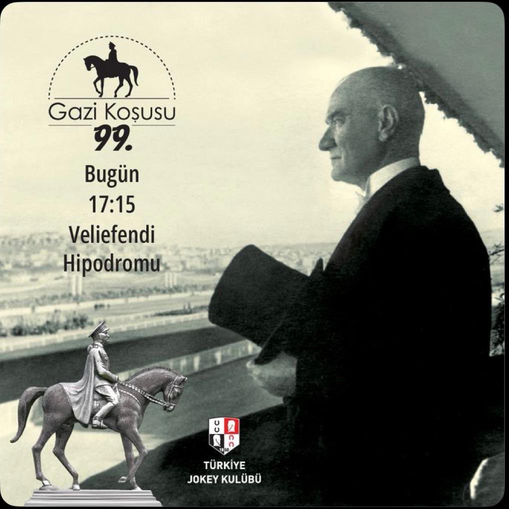 Camiamızın en anlamlı kupası olan, Atamız Gazi Mustafa Kemal Atatürk adına düzenlenen bu yarışta, koşacak tüm safkanların ayakları düz bassın, ilgililere ve jokeylerine gönülden başarılar dileriz.

#MustafaKemalAtatürk  #Gazikosusu2025  #GaziKoşusu