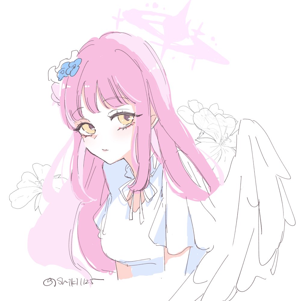 聖園ミカ(ブルアカ) 「ミカ&ミカ&ミカ #今月かいた絵を晒そう」|しき@ミカオンリー新刊委託中のイラスト