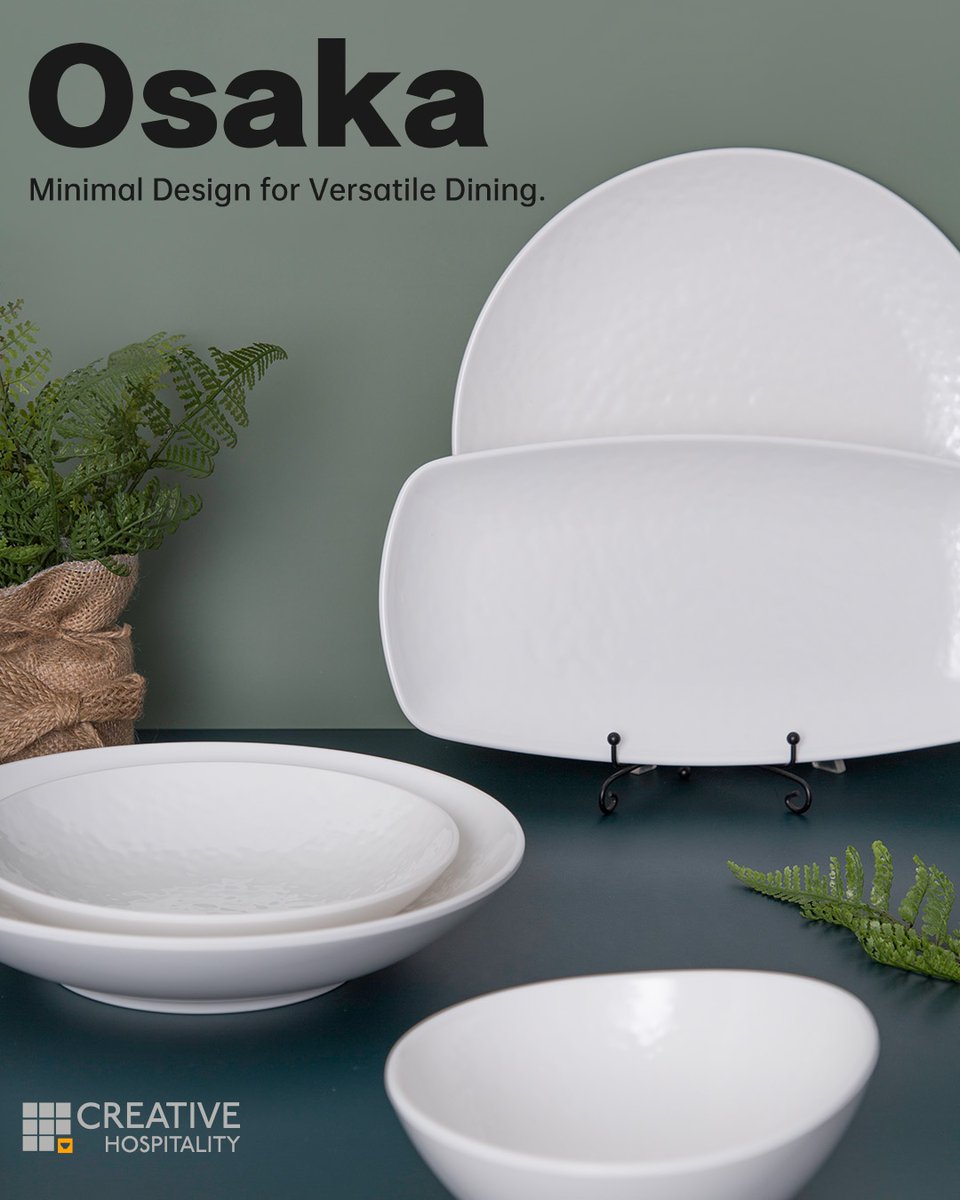 Inspired by the timeless elegance of Japanese porcelain, the Osaka Collection reimagines tradition through melamine.  

#OsakaDesignJourney #CreativeHospitality #DesignPhilosophy