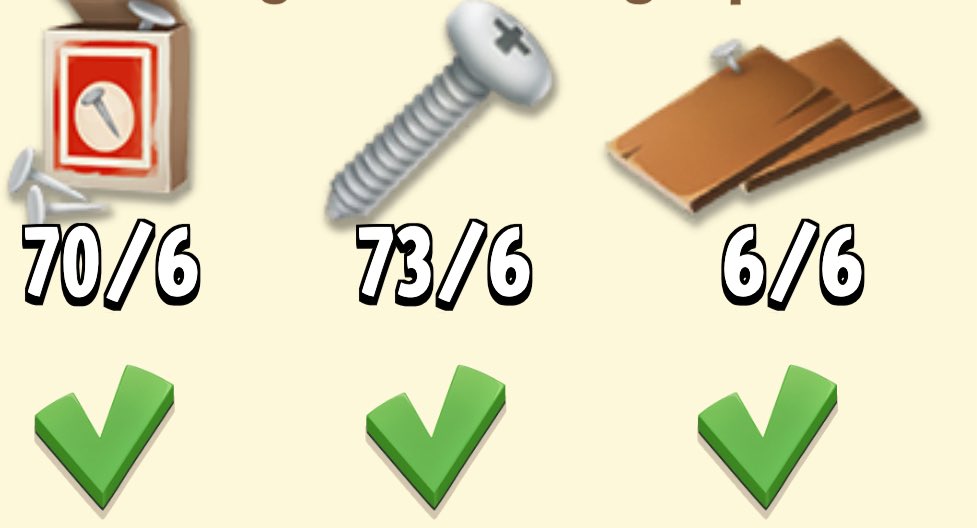 ada yang mau trade bilah kayu ke paku/sekrup ga ya? 🥹 jomplang banget jumlahnyaaa huhu