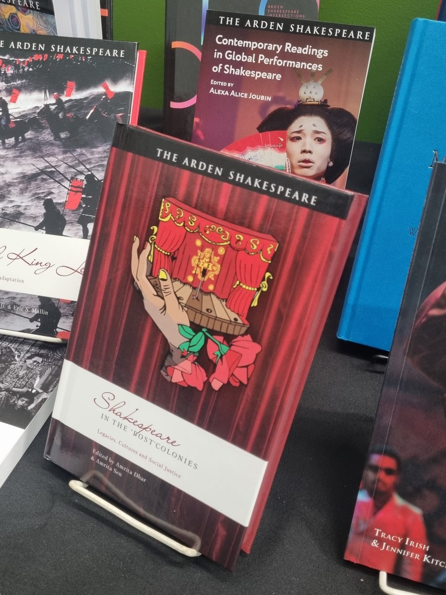 Warm congrats to editors Amrita Dhar &amp; Amrita Sen and all the contributors on the spanking new essay collection, Shakespeare in the Postcolonies -- just out this week with <a href="/Ardenpublisher/">The Arden Shakespeare</a> ! 

Here it is making its <a href="/BSAShakespeare/">British Shakespeare Association</a> debut, where this copy was snapped up #bsa2025