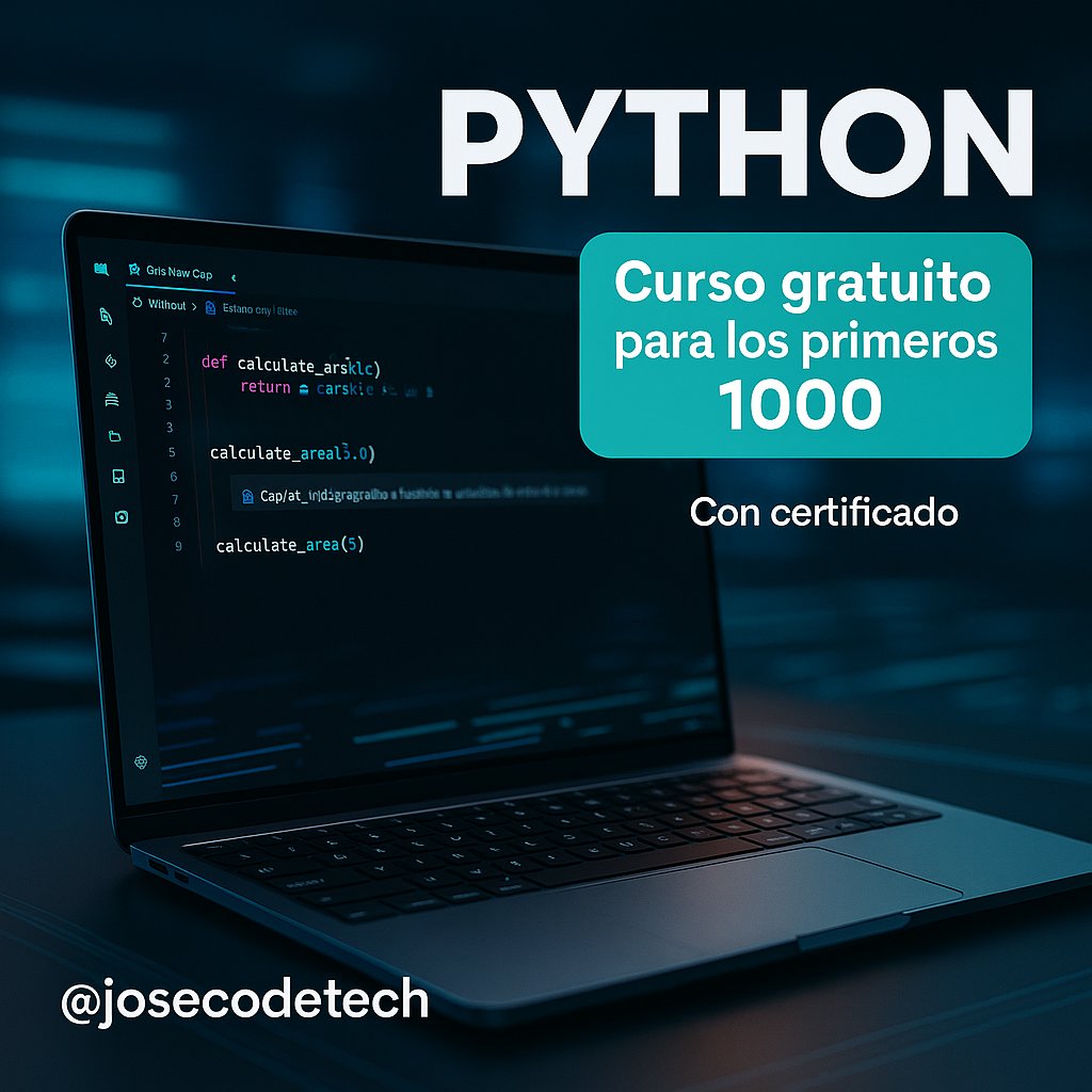 🚀 ¡NUEVO CUPÓN DISPONIBLE!
¿Quieres aprender a programar con Python y la ayuda de Copilot en Visual Studio Code?
🎓 Curso con certificado oficial en Udemy totalmente GRATIS para los 1000 primeros en inscribirse.

👉 Inscríbete ya:
 udemy.com/course/python-…
#Python #Copilot