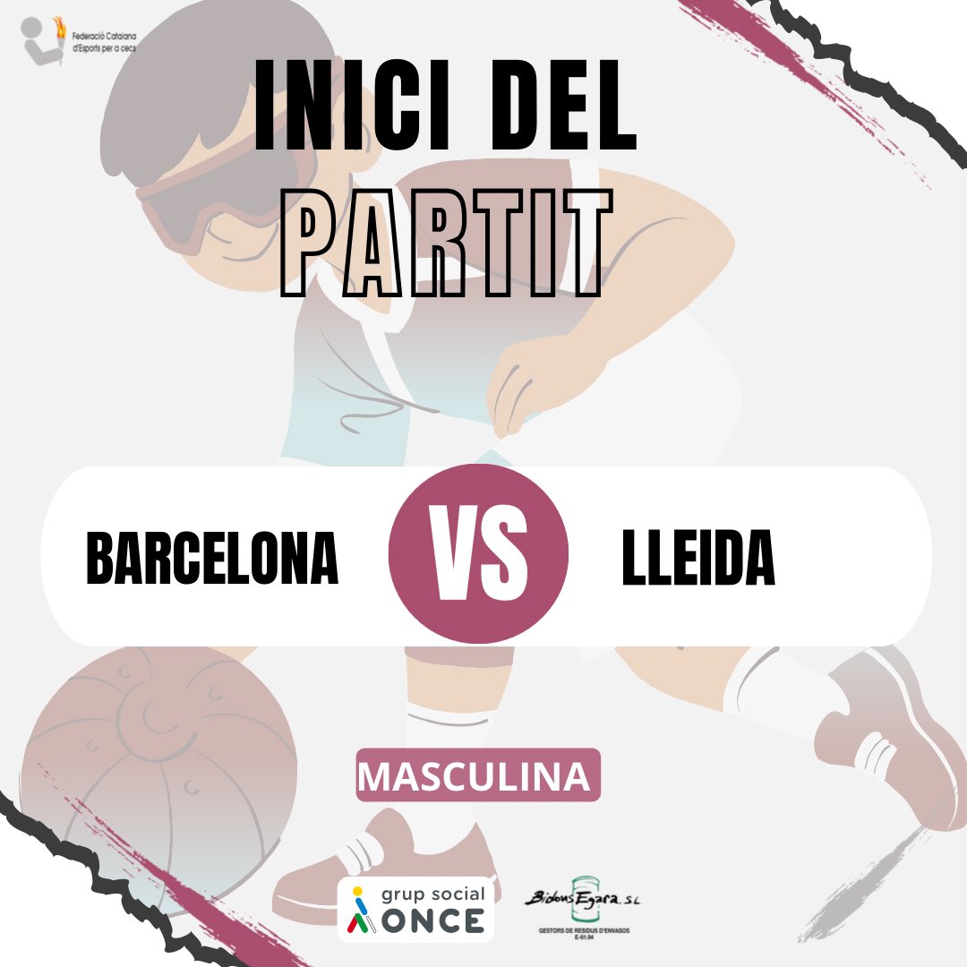 🥅COMENÇA EL PARTIT! 

BARCELONA 🆚 LLEIDA 

Cada partit més emocionant! ✨