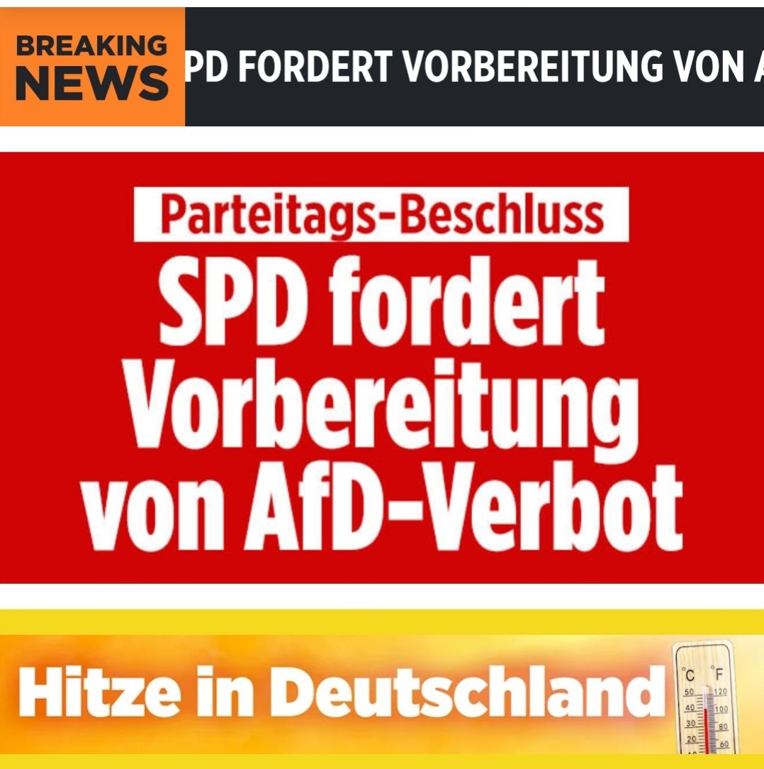 💥 EILMELDUNG 💥
Die Hitze fordert die ersten Opfer auf dem Parteitag der SPD❗️
 share.google/tTm3DDZtwuZFkM…
