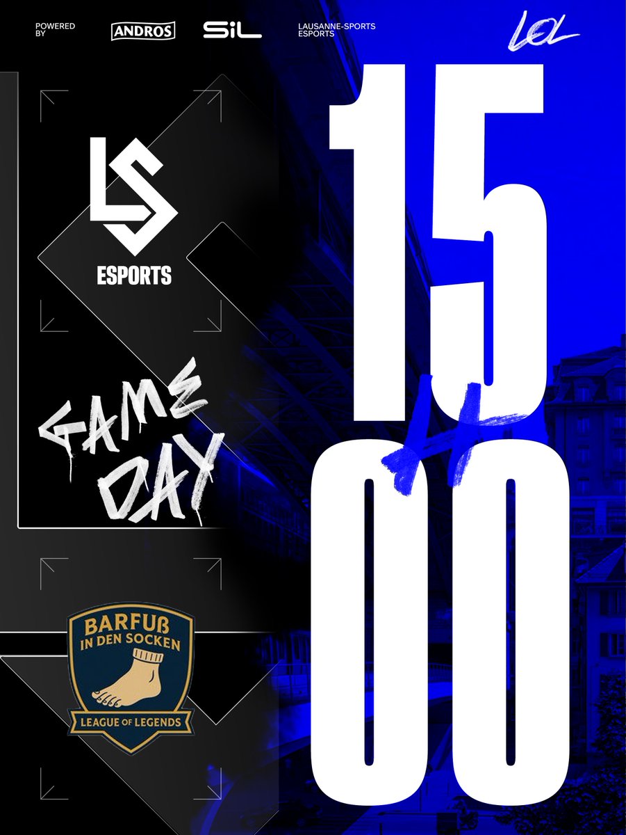 🧙‍♂️ LOL Academy 🧙‍♂️

Déjà le 4e match dans cette saison de Prime League pour notre équipe Académie 🔥🔥

🆚 Barfuss in den Socken 🧦
🕗 15h00
📺 twitch.tv/lausannetv
🎙️ <a href="/SiropCerise/">SiropCerise</a>/<a href="/ibiscuus_/">ibiscuus</a> 

#TKPRM #AllezLausanne 🔵⚪️